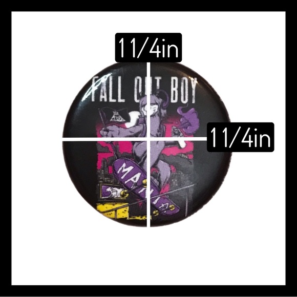 Hot Topic Fall Out Boy Mania Small Pin - Picture 2 of 7